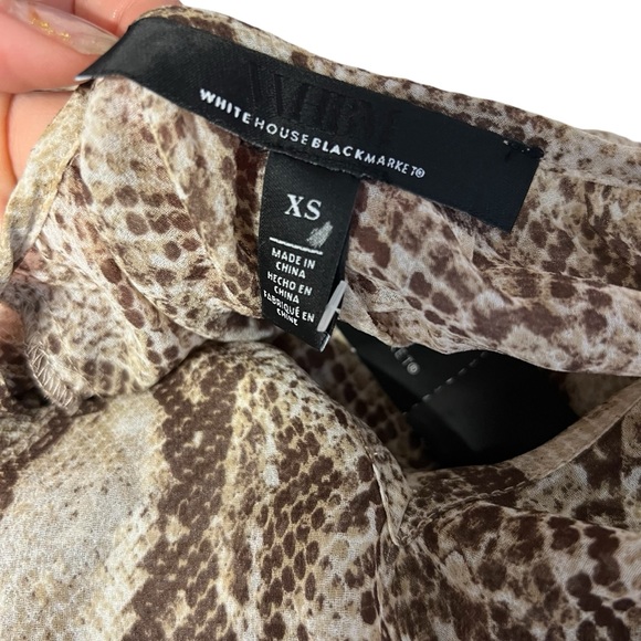 White House Black Market NWT - Women’s Belted Studded Animal Print Dress Sz. XS - Picture 10 of 11